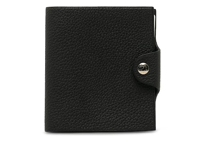 Hermès Black Hermes Ulysse PM Agenda Cover Leather  ref.1202481