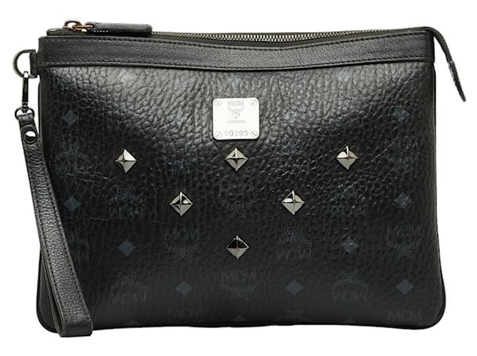 MCM Black Leather  ref.1202573