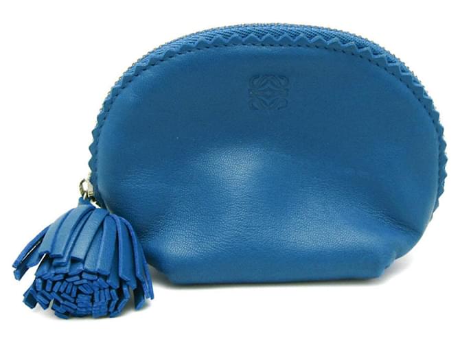 Loewe Anagram Blue Leather  ref.1202579