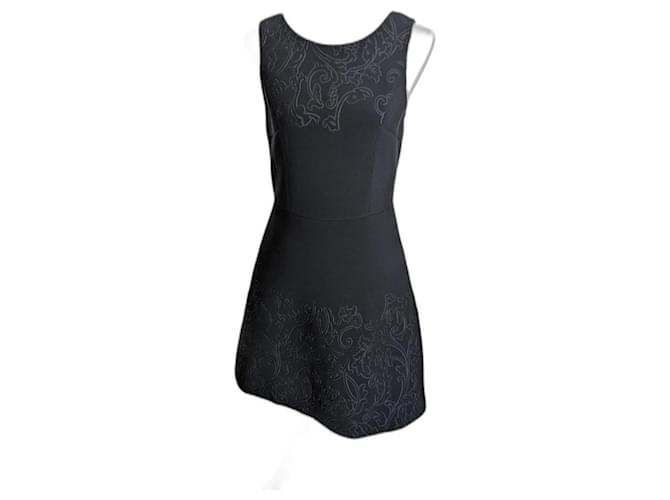 Vera Wang Dresses Black Polyester  ref.1202595