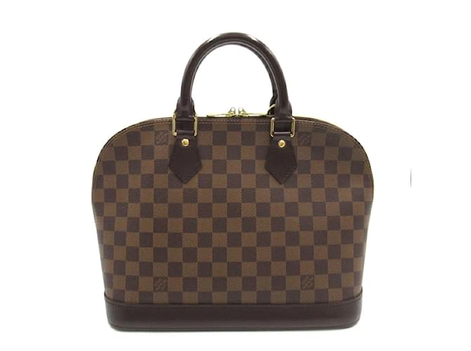 Louis Vuitton Damier Ebene Alma PM  Canvas Handbag N51131 in Excellent condition Brown Cloth  ref.1202655