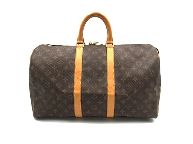 Louis Vuitton Monogram Keepall 45 M41428 Brown Cloth  ref.1202666