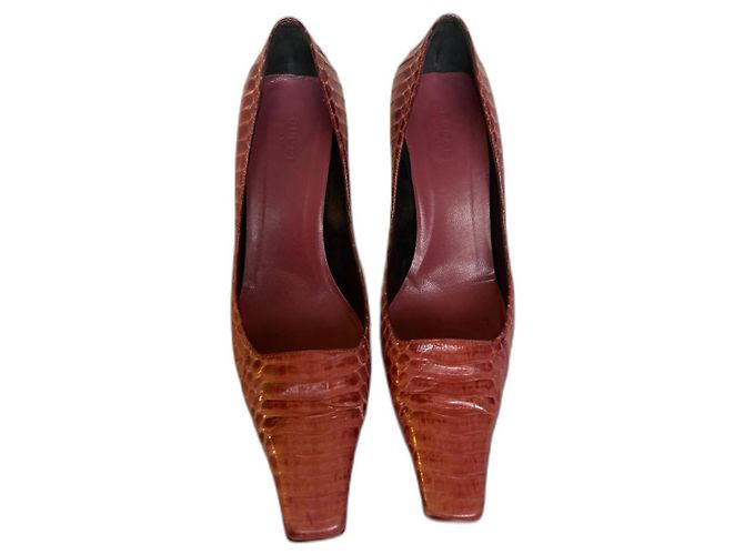 Décolleté Gucci Neri e Rossi Nero Rosso