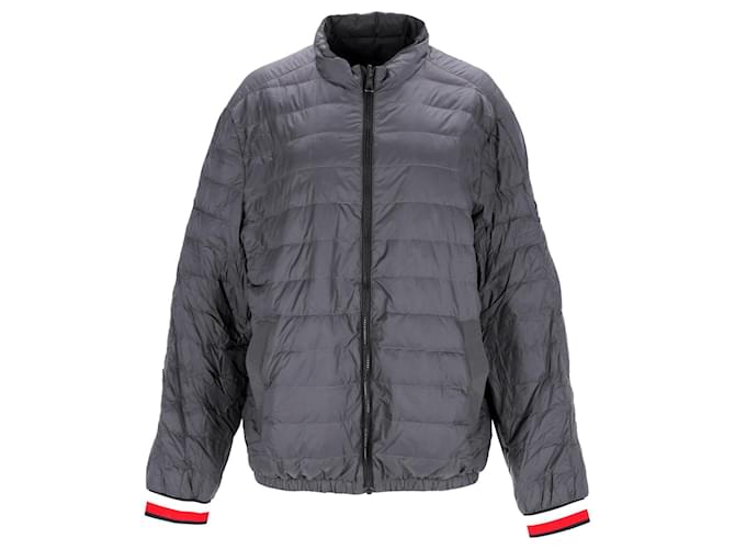 Tommy Hilfiger Mens Reversible Down Jacket Grey Nylon  ref.1202820