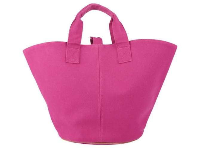 Hermès Cabas Pink Leder  ref.1202899