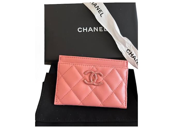 Chanel Geldbörsen, Geldbörsen, Fälle Pink Leder  ref.1202901