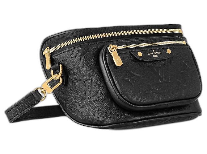 Bumbag Louis Vuitton Mini Gürteltasche Empreinte Leder Schwarz
