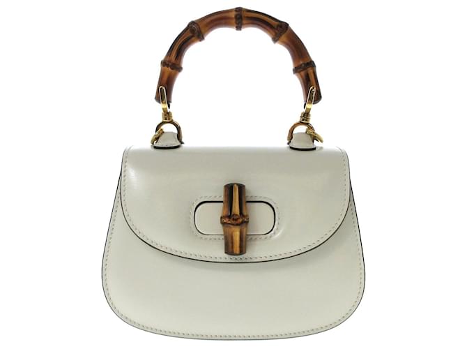 Gucci Bamboo White Leather  ref.1202986