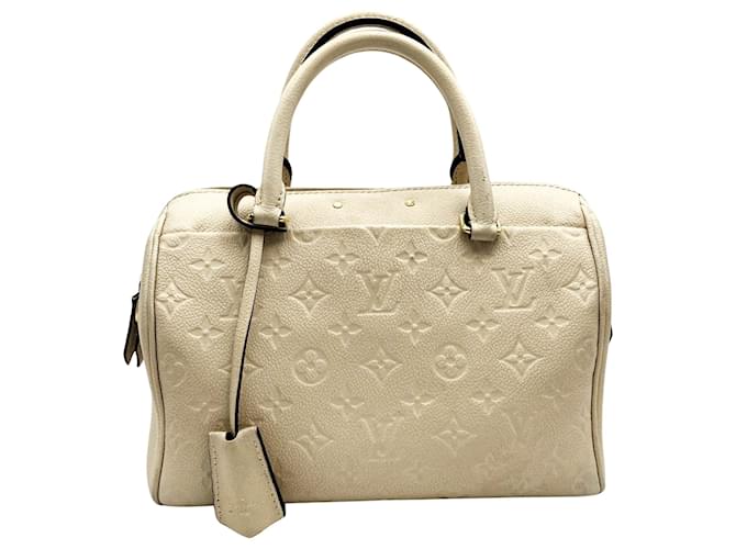 Louis Vuitton Speedy White Leather  ref.1203147