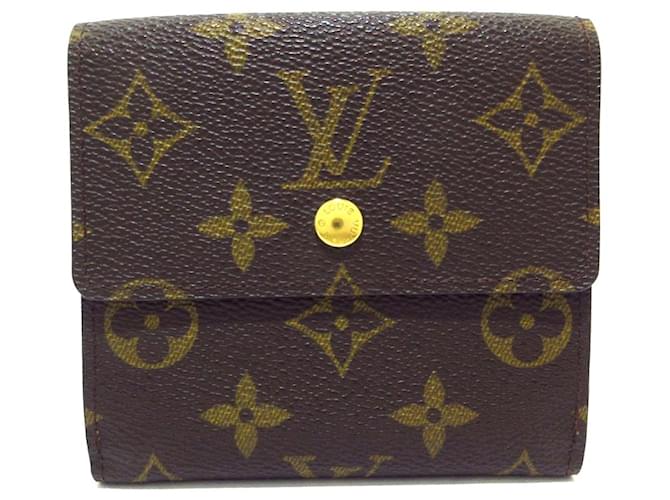 Louis Vuitton Porte-monnaie Brown Cloth  ref.1203154