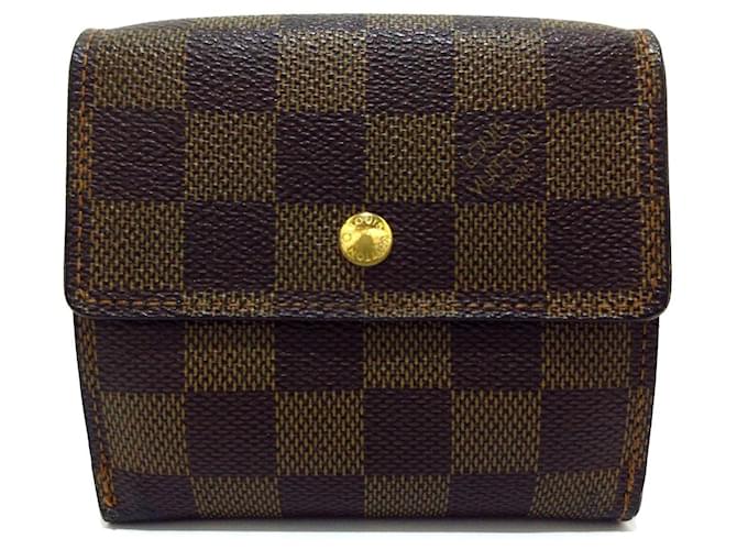 Louis Vuitton Porte-monnaie Brown Cloth  ref.1203162