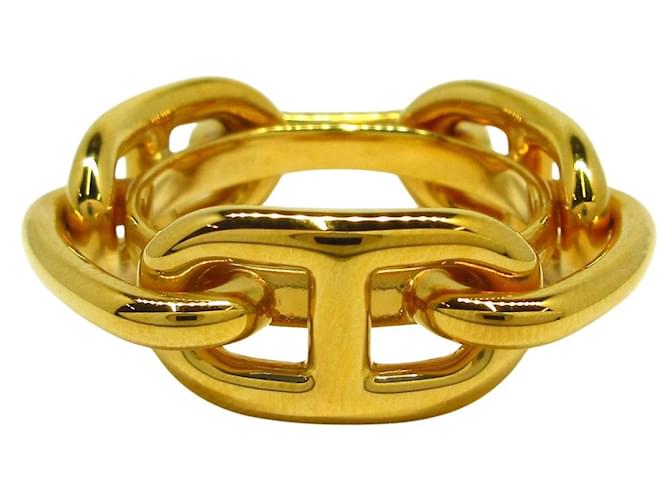 Ring Hermès Anneau de carré 90 Régate Dourado Metal  ref.1203239