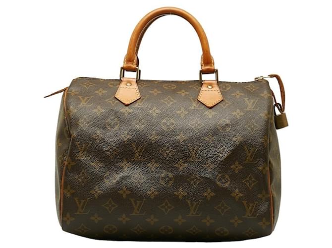 Louis Vuitton Speedy 30 Brown Cloth  ref.1203285