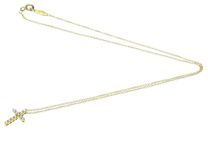 Tiffany & Co Croix Dourado Ouro amarelo  ref.1203374