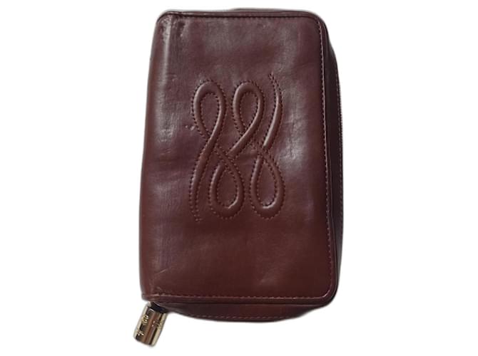 Lancel Purses, wallets, cases Dark red Leather  ref.1203446