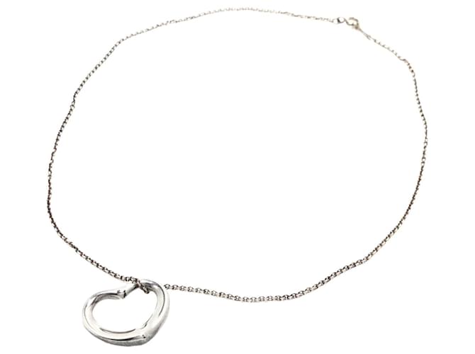 Tiffany & Co Open Heart Silvery Silver  ref.1203448