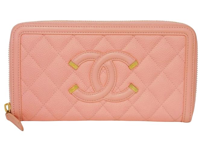 Chanel Matelassé Pink Kalbähnliches Kalb  ref.1203471