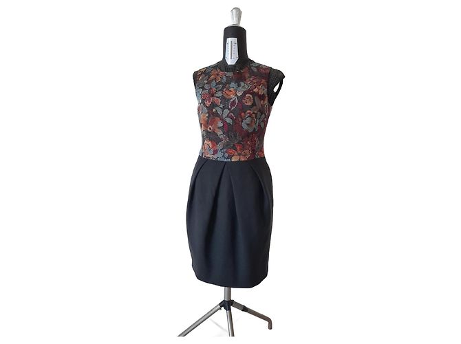 Vestido Etro de seda floral madera Multicolor
