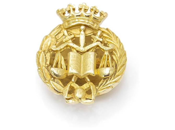 Autre Marque Escudo de Advocacia em Ouro Amarelo. Dourado  ref.1203544