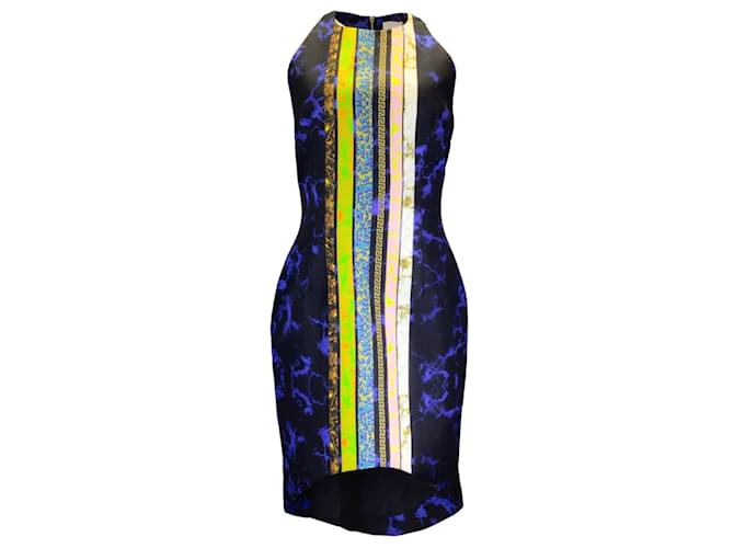 Autre Marque Josh Goot Black Multi Printed Sleeveless Silk Dress Multiple colors  ref.1203616