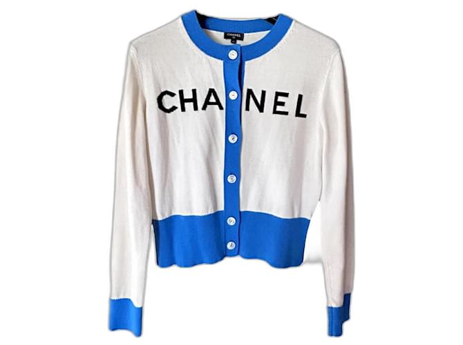 Chanel Knitwear Blue Cashmere  ref.1203708