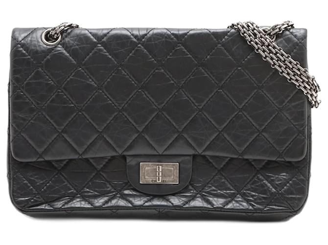 Timeless Chanel 2.55 Black Leather  ref.1203728