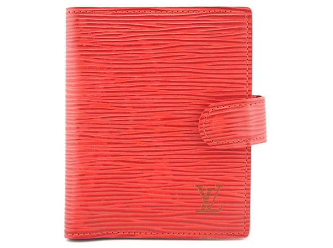 Louis Vuitton Couverture carnet de note Vermelho Couro  ref.1203753