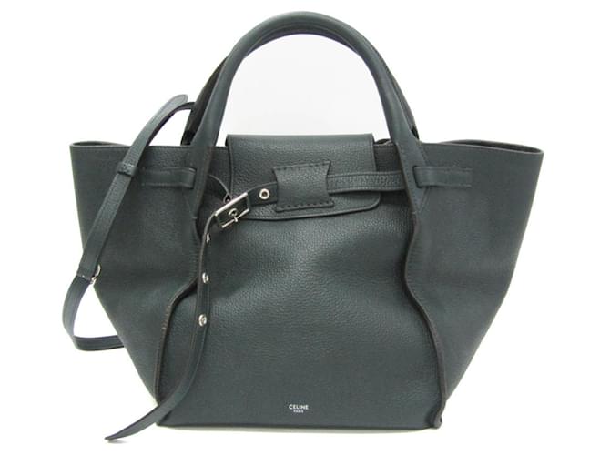 Céline Big Bag Green Leather  ref.1203874