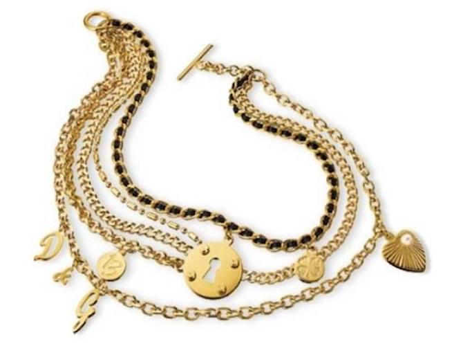 Dolce & Gabbana Bracelet iconique vintage DOLCE &GABBANA "Multiple" en acier doré  ref.1203882