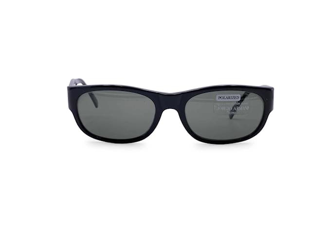 Giorgio Armani Óculos de sol polarizados pretos vintage 845 140 mm Plástico  ref.1203958