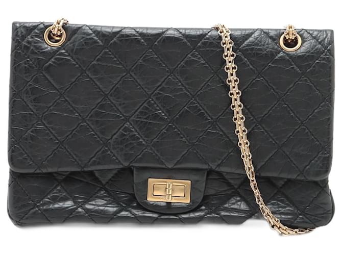 Timeless Chanel 2.55 Black Leather  ref.1204003