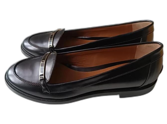 Fendi Ballerines Cuir Noir  ref.1204008