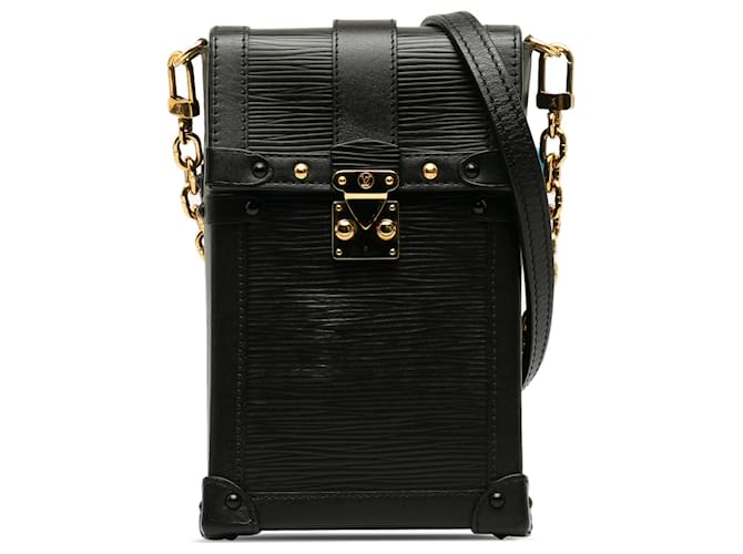 Louis Vuitton Black Epi Vertical Trunk Pochette Leather  ref.1204033