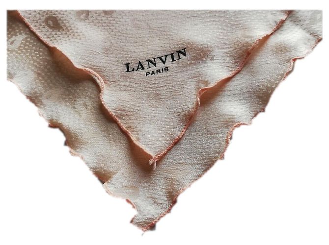 Lanvin Seidentuch Paisley Rosa Pink