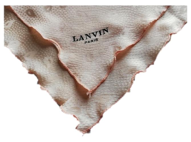 Lanvin Silk scarves Pink  ref.1204105