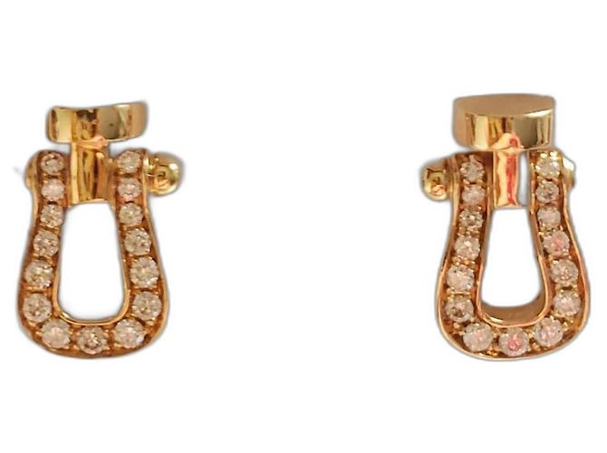 Orecchini Fred Force 10 in oro giallo e diamanti