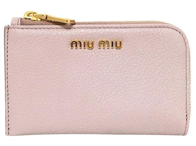 Miu Miu Madras Pink Leather  ref.1204402