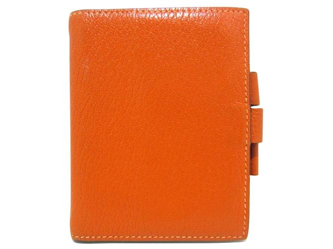 Hermès Agenda Cover Orange Leder  ref.1204481