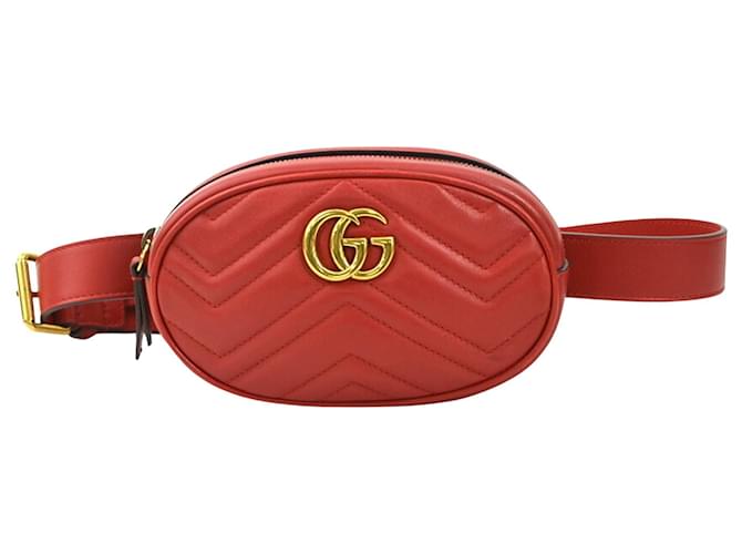Gucci GG Marmont Red Leather  ref.1204496