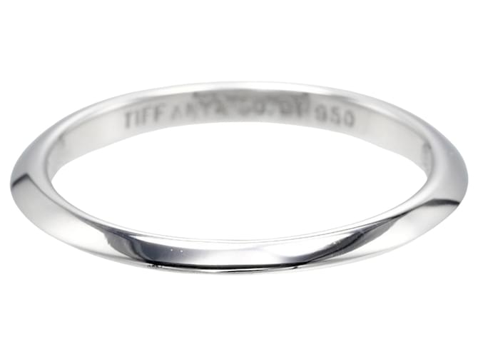 Tiffany & Co Knife Edge Silvery Platinum  ref.1204547