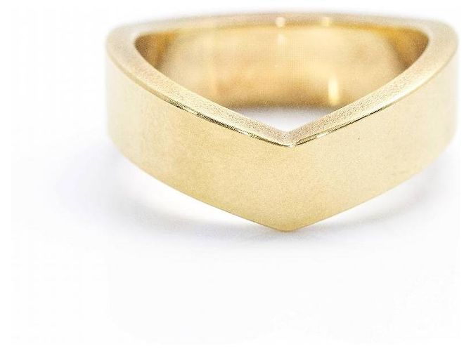 Autre Marque NIESSING PIK Ring in nuanciertem Gold. Golden
