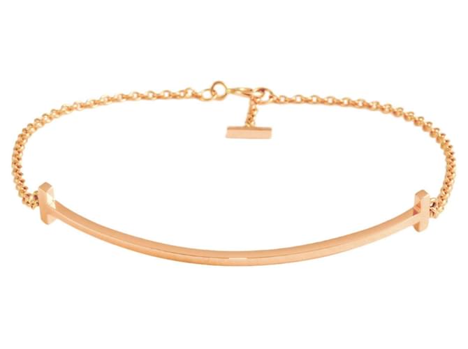 Tiffany & Co T Sourire Or rose Rose  ref.1204618