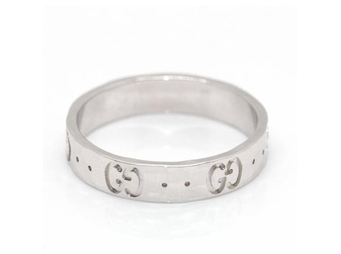 Bague GUCCI en or blanc. Argenté  ref.1204622