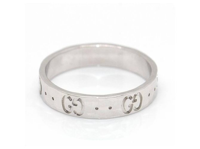 GUCCI-Ring aus Weißgold. Silber