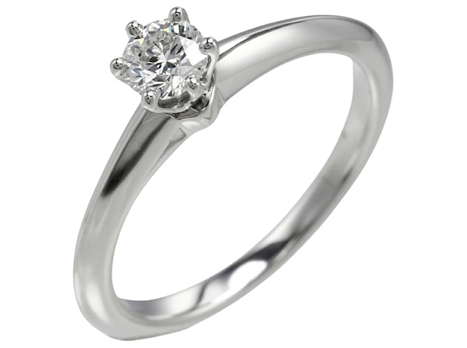 Tiffany & Co Solitaire Silvery Platinum  ref.1204707