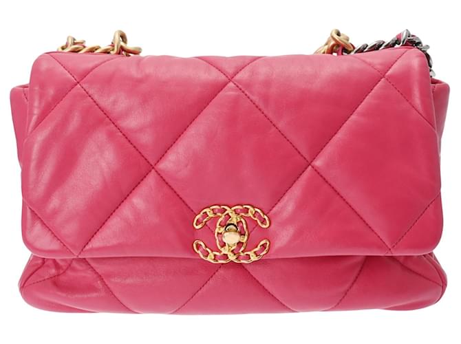 Chanel Chanel 19 Pink Leather  ref.1204717