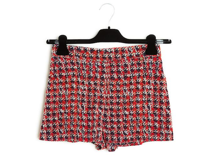 Recurso 2015 Pantalones cortos de seda tricolor Louis Vuitton Ghesquiere FR38 Multicolor  ref.1204733