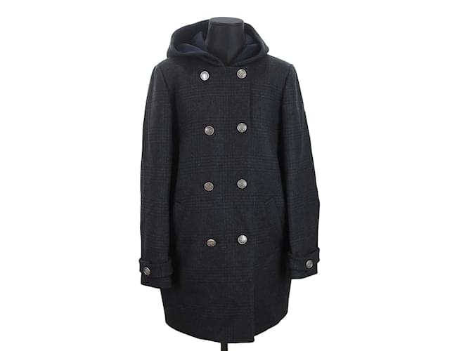 Claudie Pierlot Wool coat Black  ref.1204830