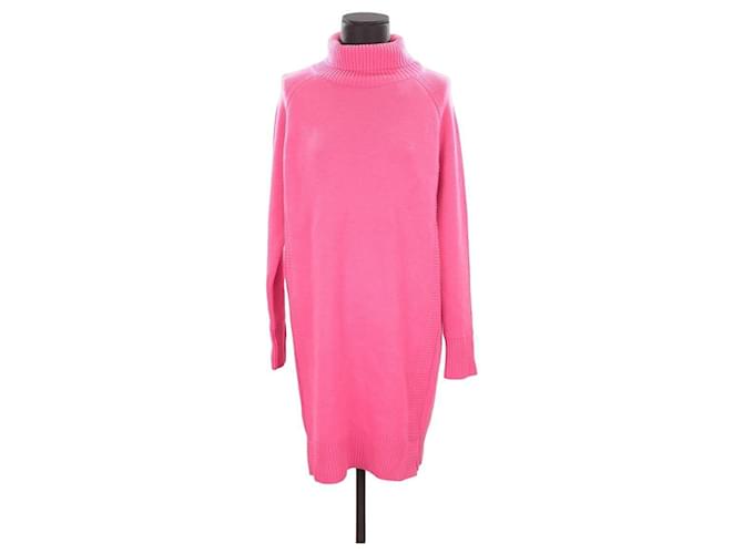 Tara Jarmon Wool dress Pink  ref.1204831