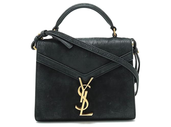 SAINT LAURENT Preto Couro  ref.1205003